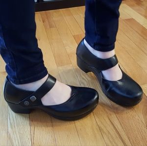 Dansko Tandy Mary Jane Clogs, Black 39